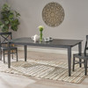Farmhouse Charm Dining Table With Square Leg