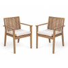 Patio Dining Chair, Comfortable Waterproof Seating (Set of 2)