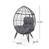 Cosmos - Round Hammered Iron Teardrop Chair