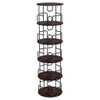 Rotating Bookshelf Tower 5 Tier Spinning 360 Degree Revolving Storage Shelf