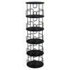 Rotating Bookshelf Tower 5 Tier Spinning 360 Degree Revolving Storage Shelf