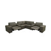 Upholstered Large Arms Sectional With Recliner Seats