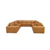 Upholstered Large Arms Sectional With Recliner Seats