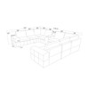 Modular Sectional With Large Square Arms