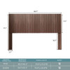 Queen Headboard Only, Fluted Panel Design - Walnut