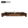 TV Stand With 2 Drawers And Open Shelving - Walnut