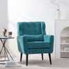 Modern Accent Chair Upholstered Foam Filled Living Room Chairs Comfy Reading Chair Mid-Century Modern Chair With Fabric Lounge Arm Chairs Armchair For Living Room Bedroom