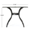 Enchantia - Outdoor Square Dining Table With Weave Tabletop And Flared Legs - Copper