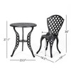 Bono Metal Bistro Set - Black