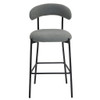 Counter Height Bar Stools With Powder Coating Base And Footrest