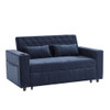 Pull-Out Sofa Bed Convertible Couch With Adjustable Backrest For Living Room