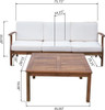 Perla - 3 Seater Sofa And Table Set
