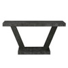 Vintage Distressed Wood Entryway Bench With 2 Tier Storage Cabinet
