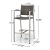 Outdoor Rust Proof Aluminum Barstools (Set of 2)