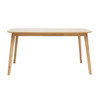 Retro Dining Table With Faux Wood Top