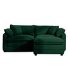 Modern Modular Cushion Sofa With Ottoman, Low Back, Deep Seating Sofa Set