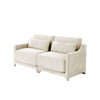 Elegant Sofa With Ergonomic Design And Lumbar Pillows