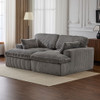 Double Chaise Lounge Chair, Oversized Upholstered Sleeper Cloud Couch
