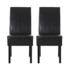 Contemporary Dining Chair With Rubberwood Legs (Set of 2)