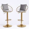 Unique Design Bar Chair, 360 Degree Rotation, Adjustable Height, Suitable For Dining Room And Bar
