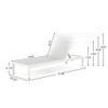 Outdoor Patio Chaise Lounge With 5 Reclining Positions