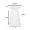 Outdoor Modern Metal End Large Table
