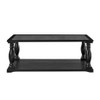 Farmhouse Rectangular Coffee Table With 2 Tiers