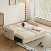 Sleeper Sofa, Expandable Sectional With Ottoman For Living Room