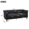 Chesterfield Sofa With Flared Arms For Living Room