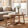 Round Nesting Stackable Tables For Living Room