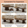 Oval Coffee Table For Living Room - Walnut