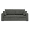 Upholstered Sofa With Toss Pillows - Dark Gray