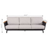 Sofa Set With Armrests - Black / Black Multi