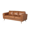 Modern Leather Sofa - Caramel Modern Leather Sofa - Caramel
