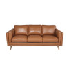Modern Leather Sofa - Caramel Modern Leather Sofa - Caramel