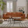 Modern Leather Sofa - Caramel Modern Leather Sofa - Caramel