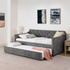 Daybed With Pop Up Trundle And USB Charging Armrest