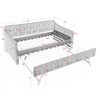 Daybed With Pop Up Trundle And USB Charging Armrest