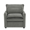 Modern Single Seat Accent Chair With Side Storage Pockets