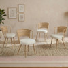 Farmhouse Style Wicker Dining Chair