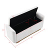 Upholstered Storage Bench With Safety Hinge