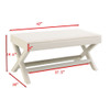 Comfort Double Bench Upholstered With X Crossed Legs