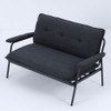 Modern Metal Frame Sofa With Sponge Filling For Compact Spaces And Versatile Use