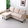 L-Shaped Reversible Chaise Sectional Sofa With Storage