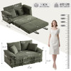 Upholstered Futon Convertible Floor Sofa Bed