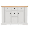 Sideboard Buffet Cabinet With 5 Drawers, 2 Cabinets, Adjustable Shelves