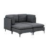 Upholstered Modular Sectional & Tall Legs