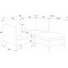 Upholstered Modular Sectional & Tall Legs