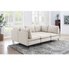 Upholstered Modular Sectional & Tall Legs