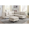 Upholstered Modular Sectional & Tall Legs